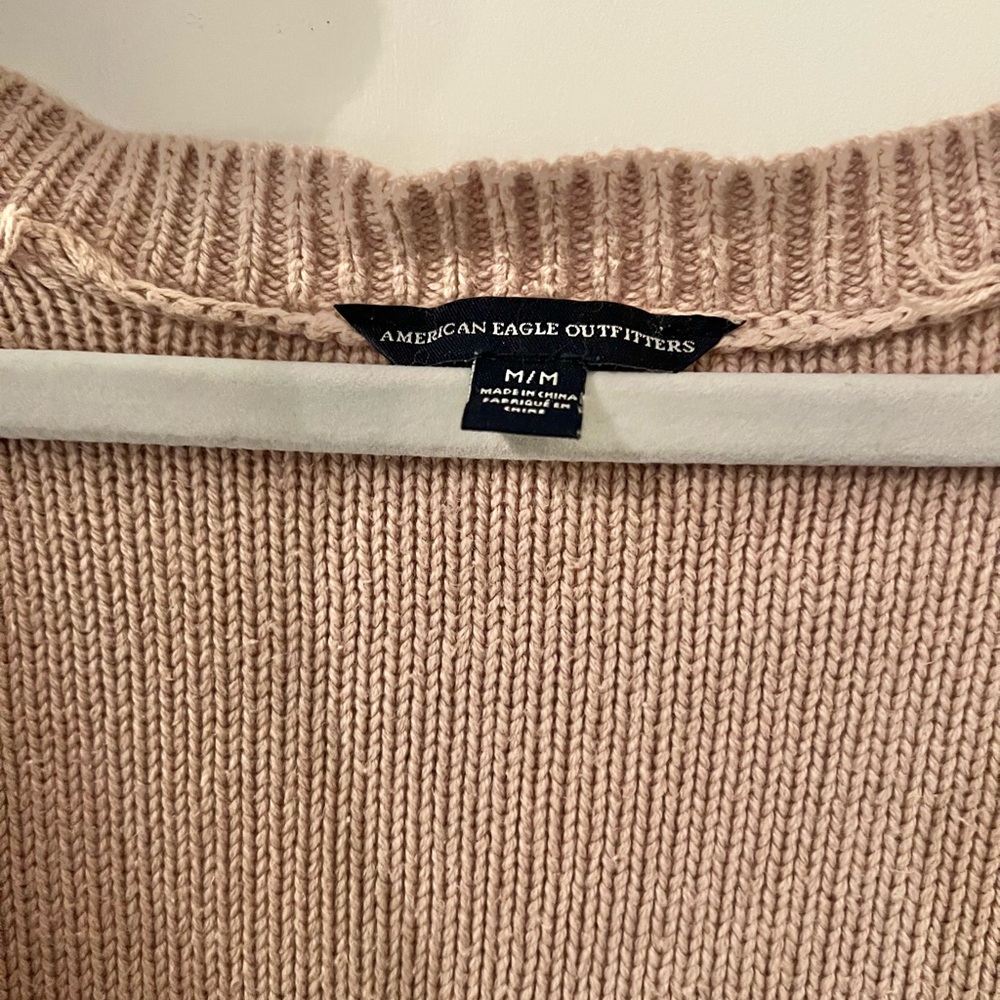 American Eagle Outfitters Tan  Cable Knit Cardigan - Picture 3 of 3